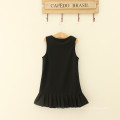 Wholesale women clothes casual knit dress daughter sleeveless one-piece dress black party